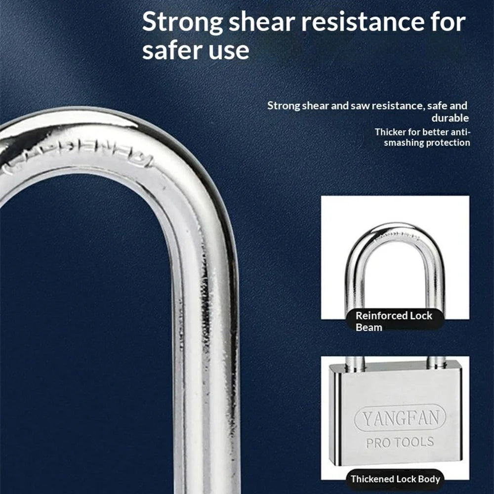 YANGFAN Waterproof Padlock 30mm Long Shackle Rustproof Security Lock with 3 Keys for Home  /  Outdoor Protection - 2