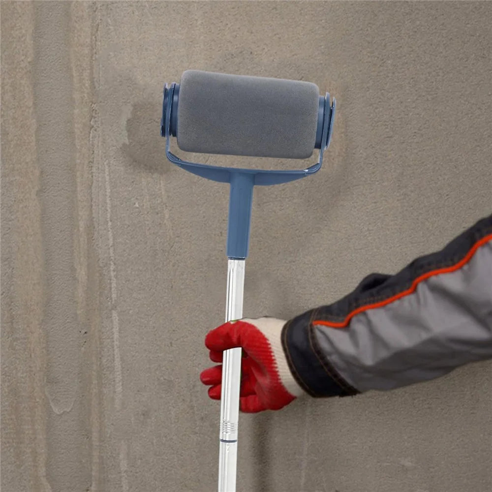 Paint Roller Brush Set with Extension Pole for Latex Paint Wall Ceiling Furniture Roller Brush - 6