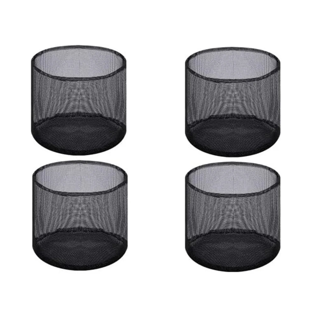 4Pcs PVC Mesh Aquatic Plant Grow Bags Reusable Planting Bags Breathable for Garden Pond - Circle - 1