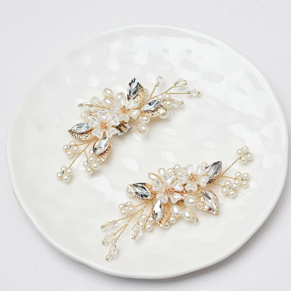 Bridal Shoe Clips DIY Accessory Removable Flower Clips Shoes Decoration Versatile Style for Wedding / Daily - 4