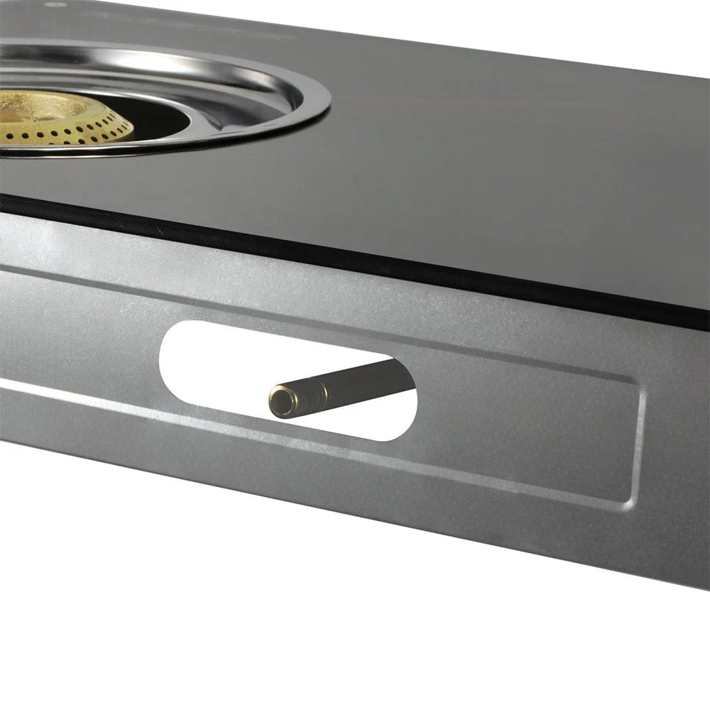 AKANE A.8052 Tempered Glass Desktop Gas Stove 3 Burners Kitchen Cooktop with Independent Adjustment Knobs - 7