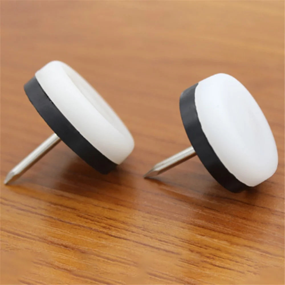 20Pcs / Set 19mm Diameter Thickened Furniture Glide Nail-on Slider Pad Floor Protector for Wooden Leg Feet of Chair Table Sofa - 6