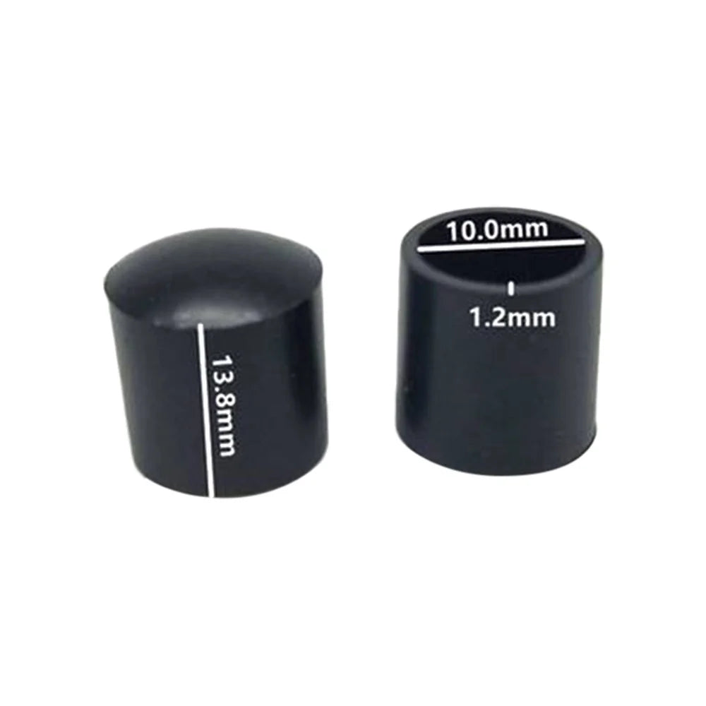 40Pcs 10mm Round Non-Slip Chair Leg End Cap, PVC Furniture Leg Covers Floor Protector Pads Reduce Noise Table Feet Cap - Black - 7