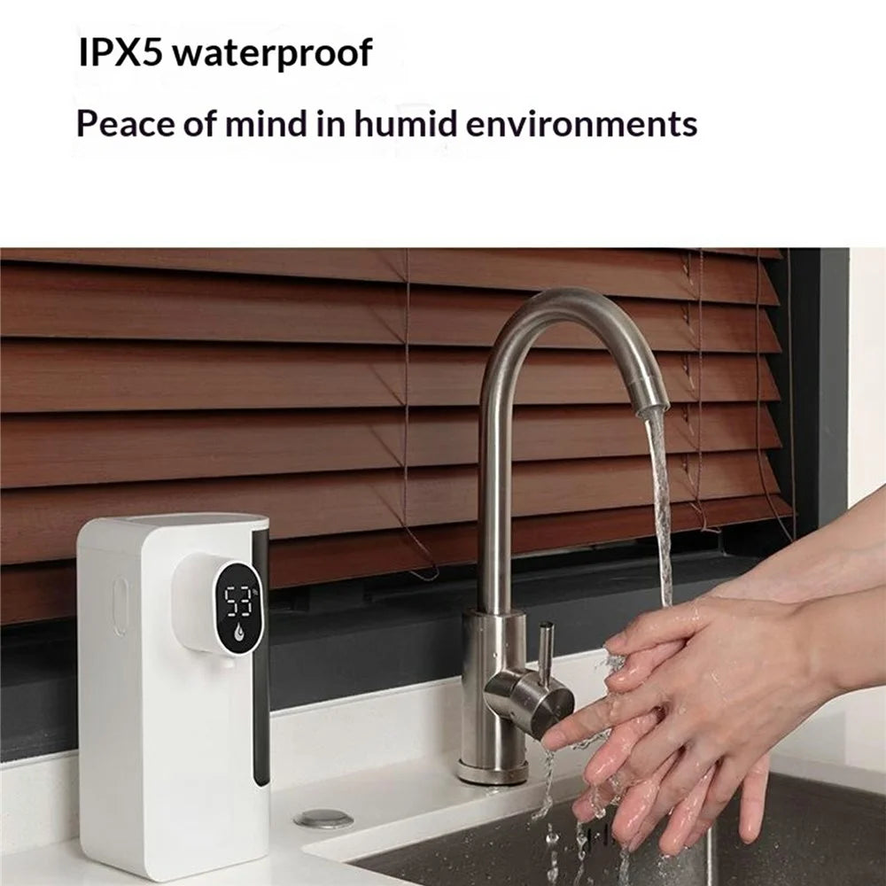 S12 Smart Automatic Soap Dispenser 500mL Wall Mount Touchless Gel Dispenser IPX5 Waterproof for Kitchen Bathroom - White - 3