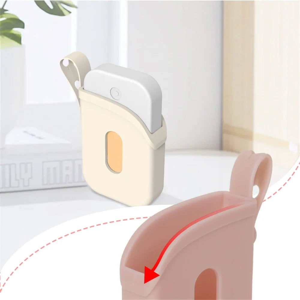 Silicone Hand Sanitizer Protective Case for Touchland Spray Bottle Protective Cover with Strap - Black - 3