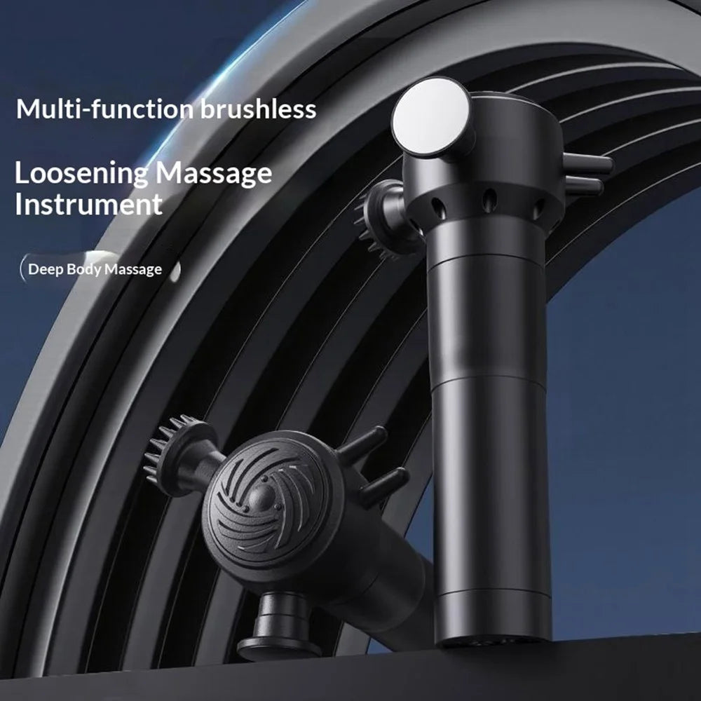 Multi-Functional Fascia Release Massage Gun Deep Tissue Massage Gun 4 Speed Levels Portable Muscle Relaxing Massager - 2