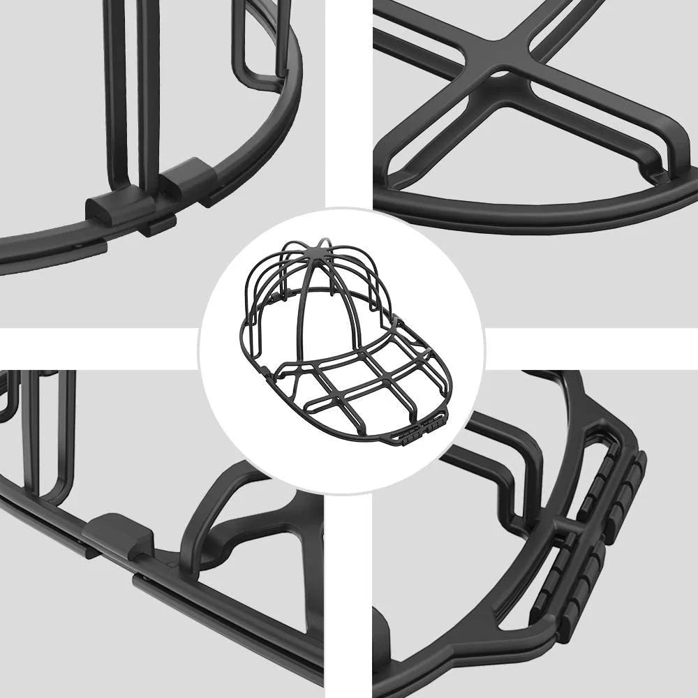 3Pcs / Set Cap Washer Frame Cage Baseball Hat Cleaner Holder Protector PP Hat Rack - White - 6