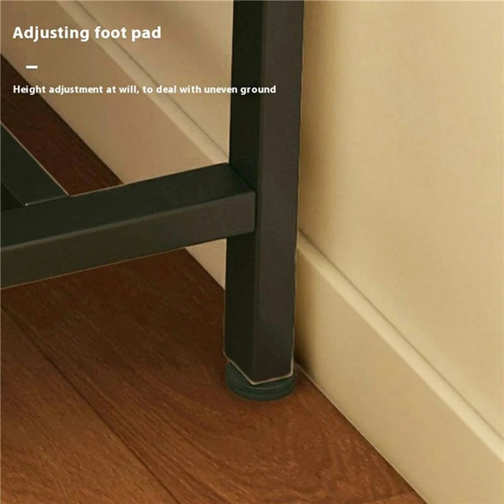 100x20x75.2cm Console Table Narrow Behind Sofa Side Table Storage Shelf for Hallway Living Bedroom - Pear Wood + Black Frame - 3