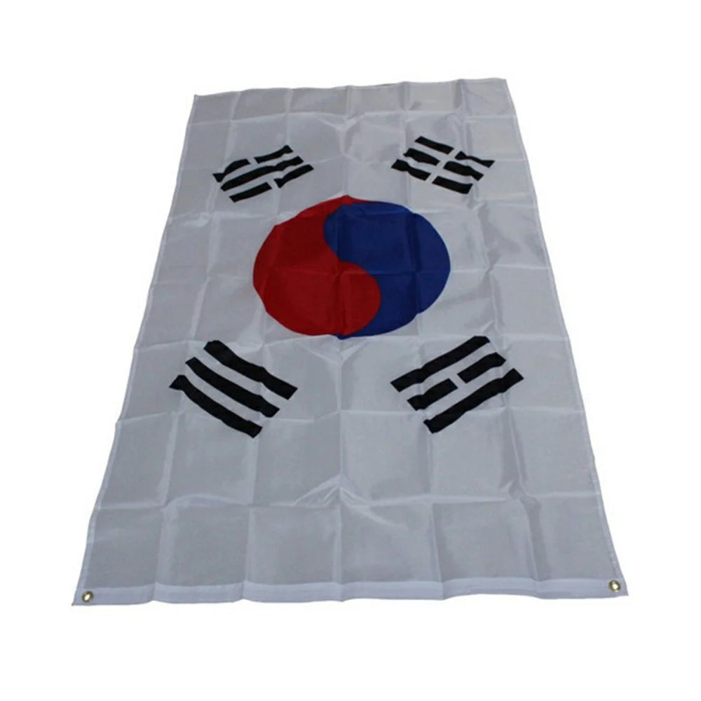90x150cm 3x5ft South Korea Flag Polyester Flag with Grommets for Outdoor Display - 4