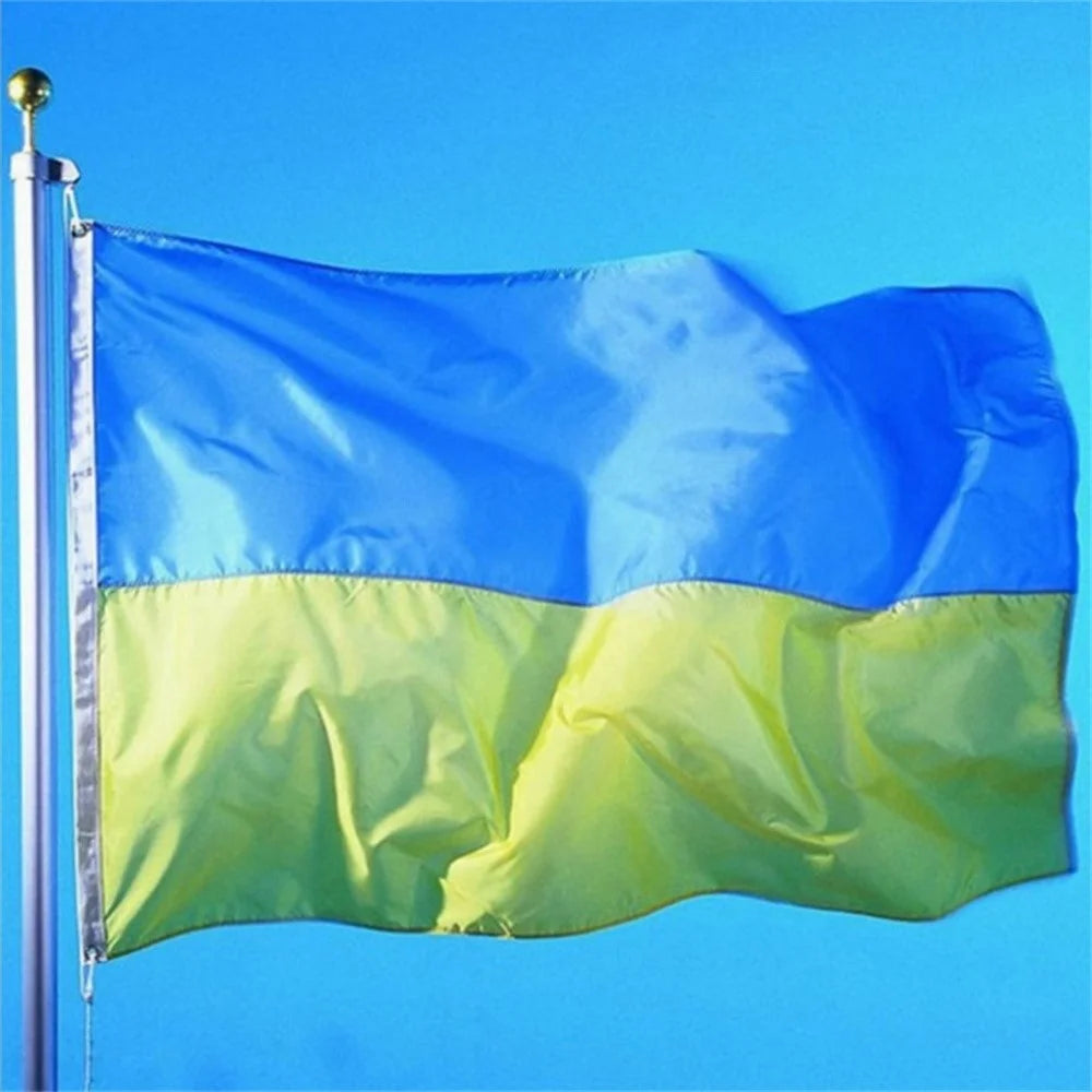 90x150cm 3x5ft Ukraine Flag Polyester National Flag with Grommets for Outdoor Display - 2