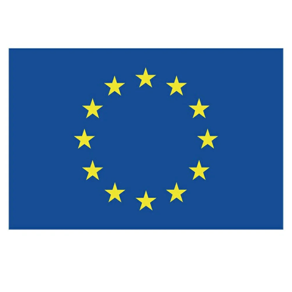 90x150cm 3x5ft European Union Flag Blue Yellow Stars Polyester EU Banner for Outdoor Indoor Display Party Decoration - 1