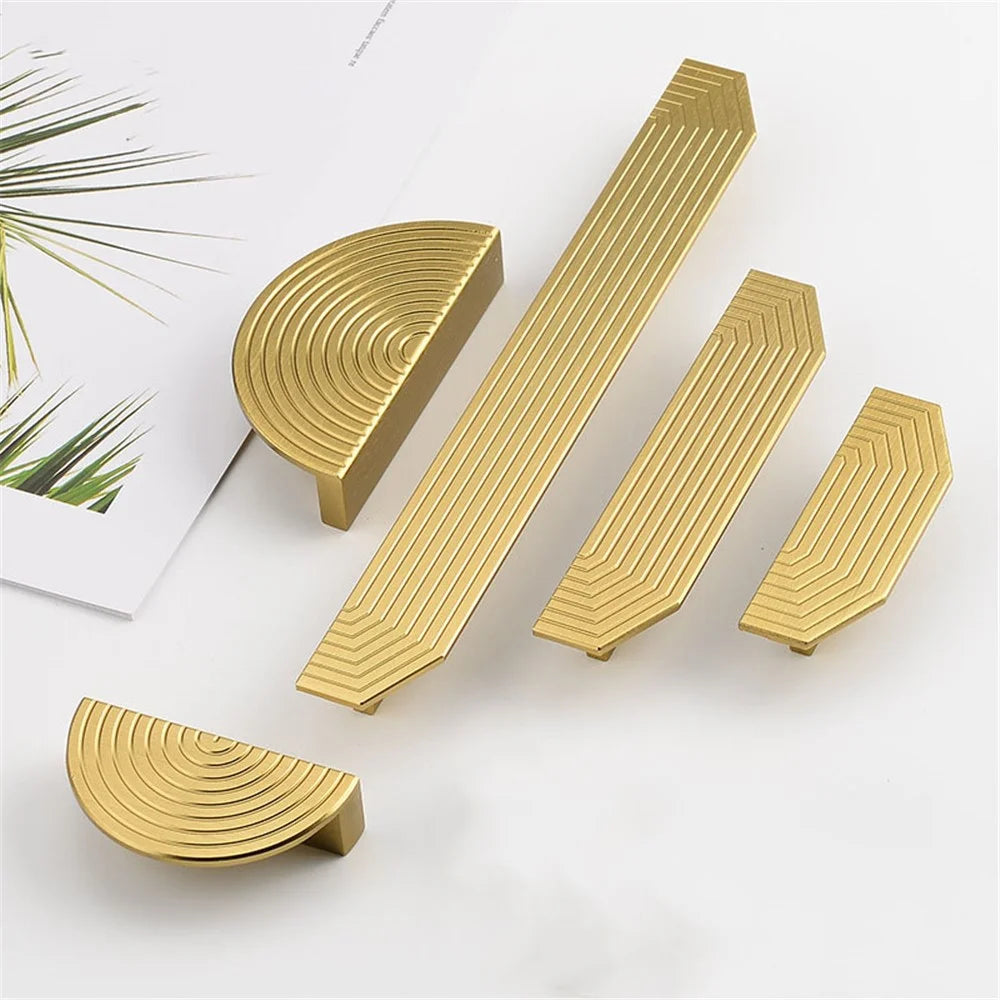 C-Shaped Bronze Cabinet Door Wardrobe Door Handle Dresser Drawer Pull Handle with 22mm Screw, Size: M - 3