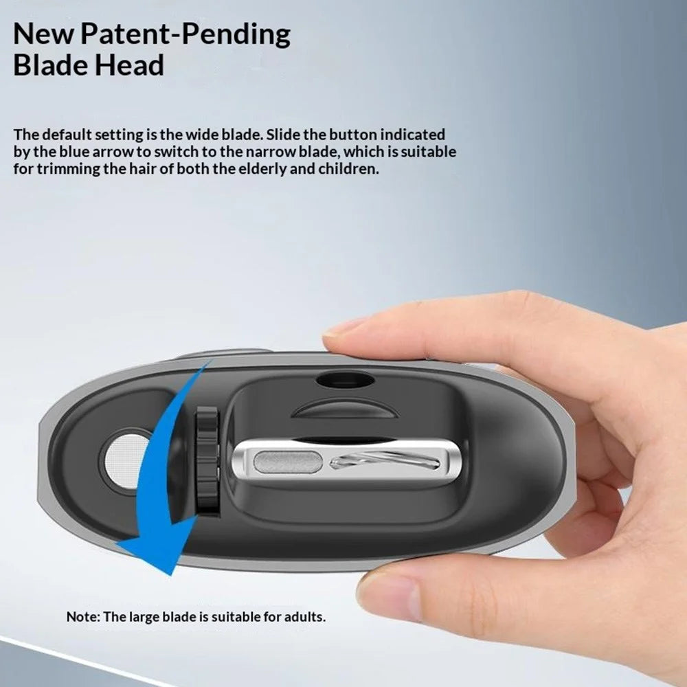 S9 Digital Display USB-C Electric Nail Clipper 4 Cutting Heads with LED Light Magnifying Glass - Dark Grey - 3