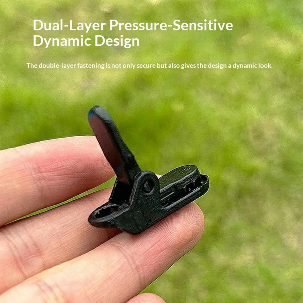 5Pcs Alligator Clip with Carabiner Tent Tarp Awning Canopy Fastener Clamp for Outdoor Camping - 2