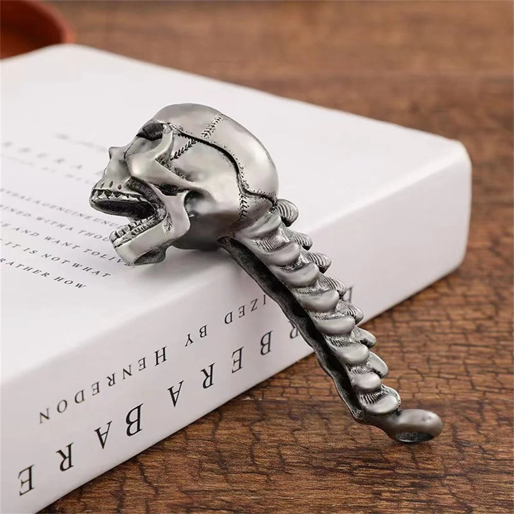 Skull Spine Bottle Opener Alloy Beer Cap Pry Bar Halloween Decor - Retro - 4