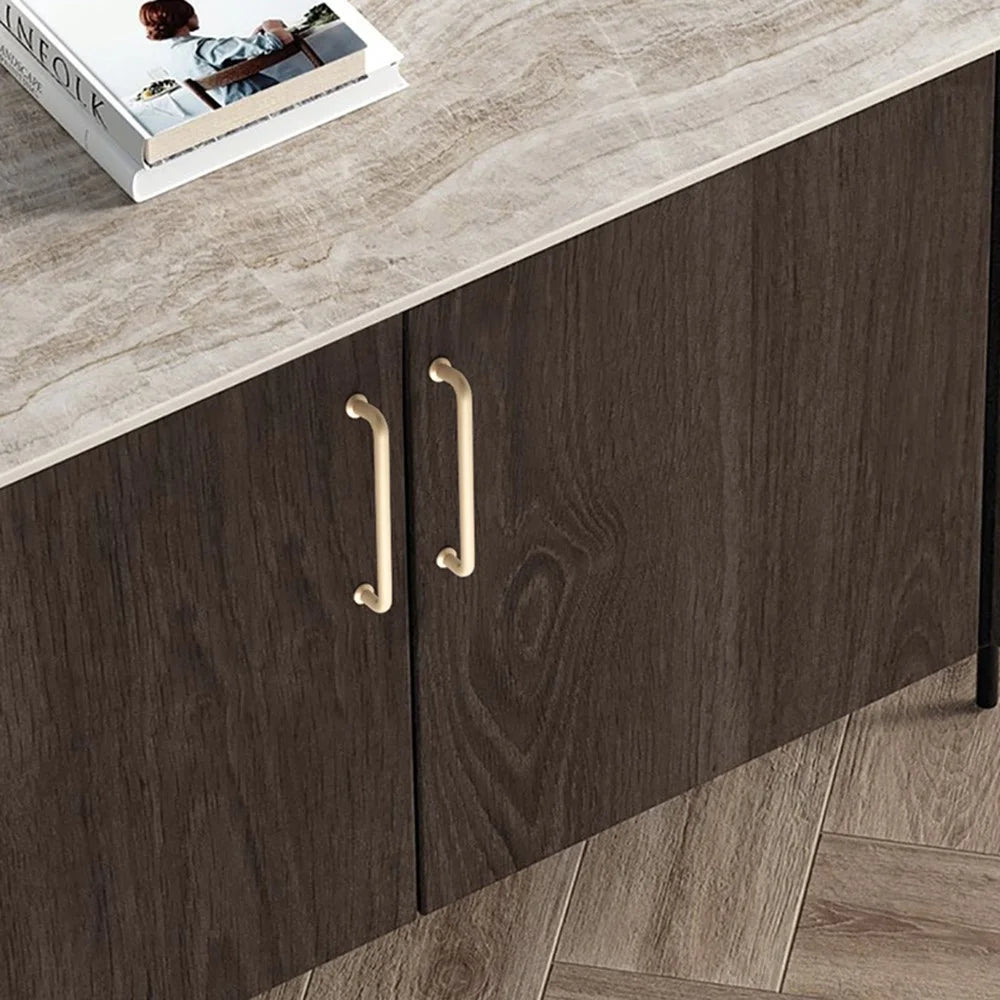 Modern Handle Cabinet Pull Zinc Alloy Kitchen Door Drawer Knob Cupboard Handle with 22mm Screw - 9019-96 / Gold - 4