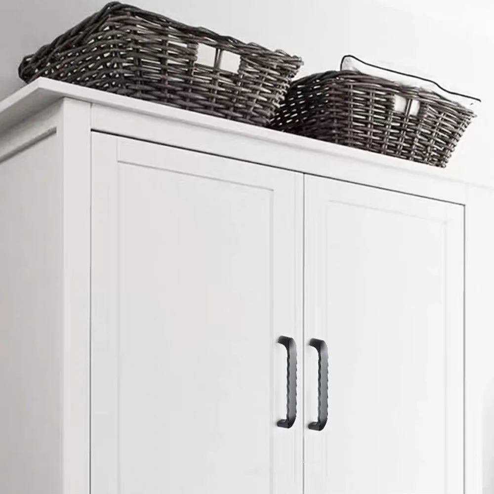 Simple Style Cabinet Handles Zinc Alloy Modern Drawer Pulls Matte Black Hardware Pulls - 4045-128 - 3