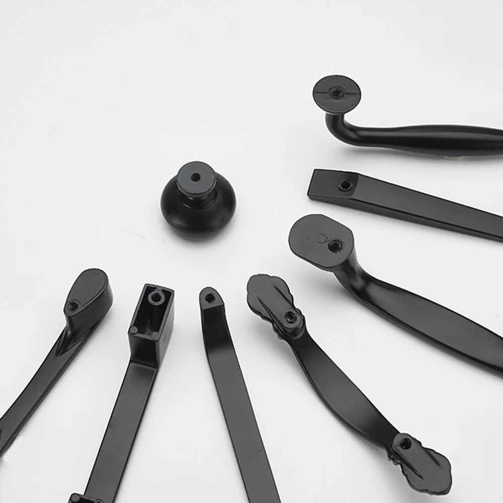 Simple Style Cabinet Handles Zinc Alloy Modern Drawer Pulls Matte Black Hardware Pulls - 4045-128 - 5