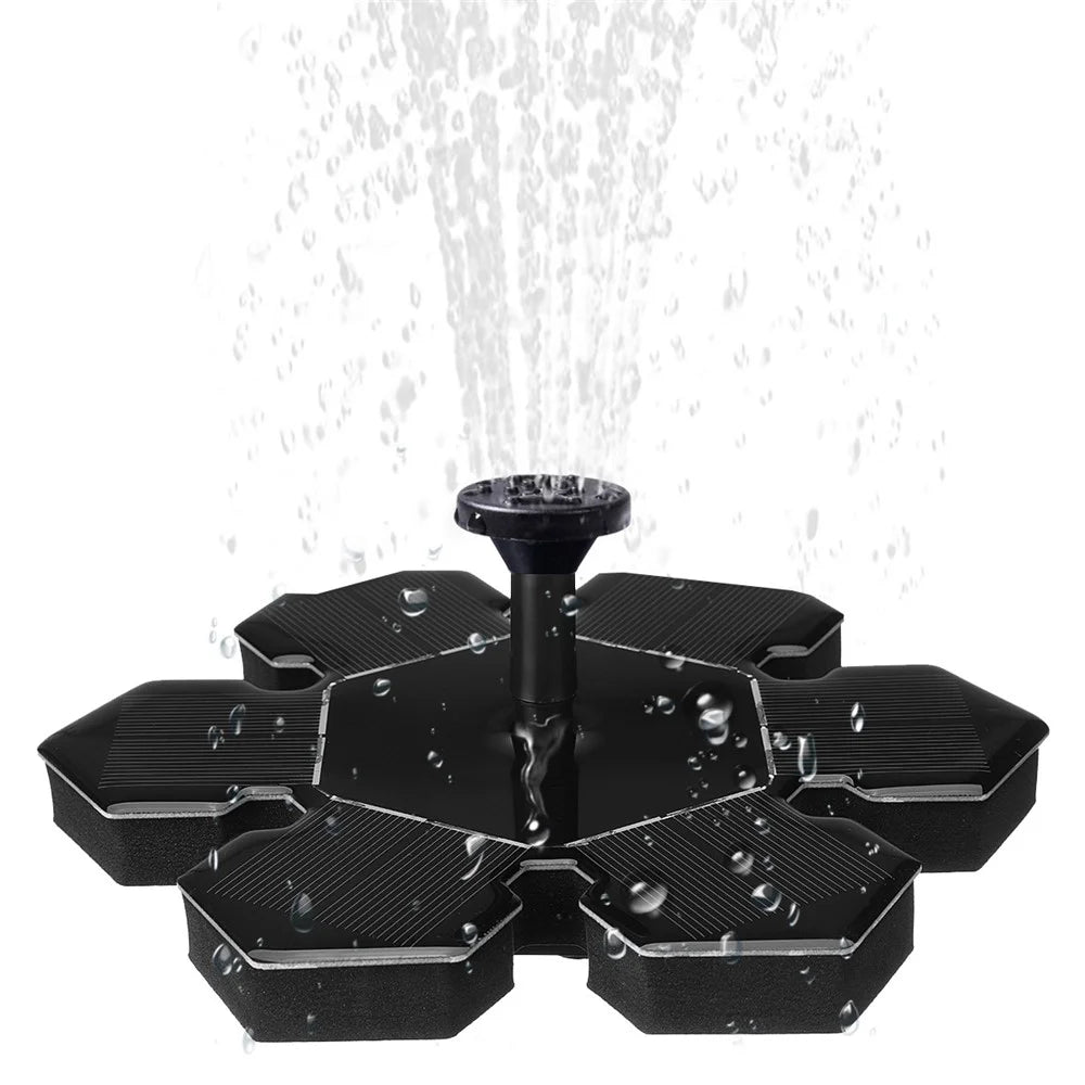 AS20A Mini Solar Powered Fountain Water Pump Garden Water Feature Floating Fish Tanks Decoration - 2