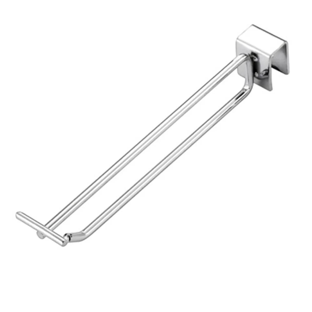 10PCS 15CM Supermarket Square Tube Garage Cold Rolled Steel Wall Hanger Double-Rod Storage Hanging Pole Organizer - 7