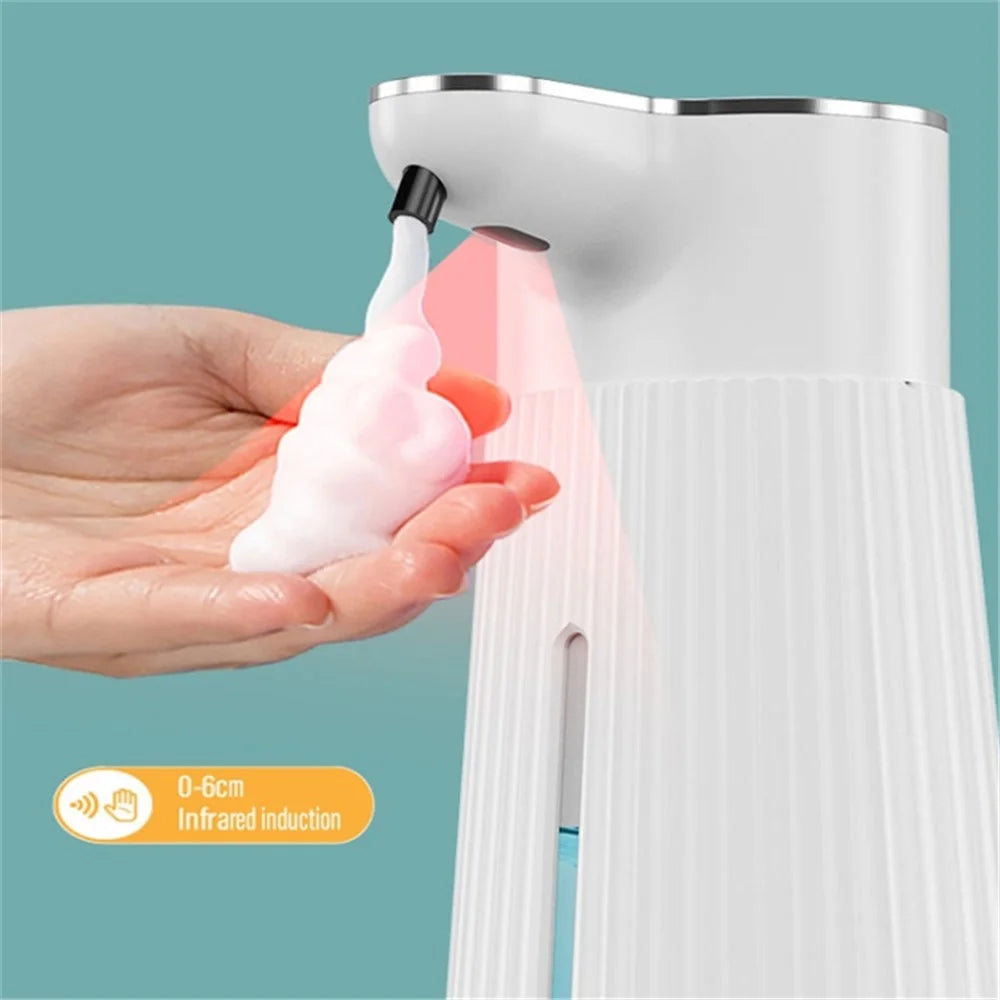 400ml Touchless Automatic Foaming Soap Dispenser Wall Mounted ABS Hand Sanitizer Dispenser with Drain Cleaner - 7
