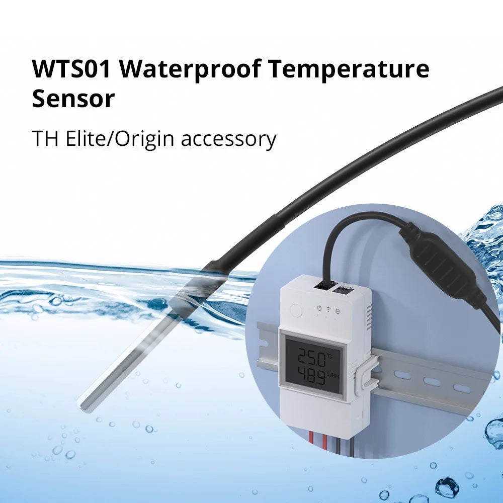 SONOFF WTS01 Waterproof Temperature Sensor Stainless Steel Probe Temperature Sensor - 2