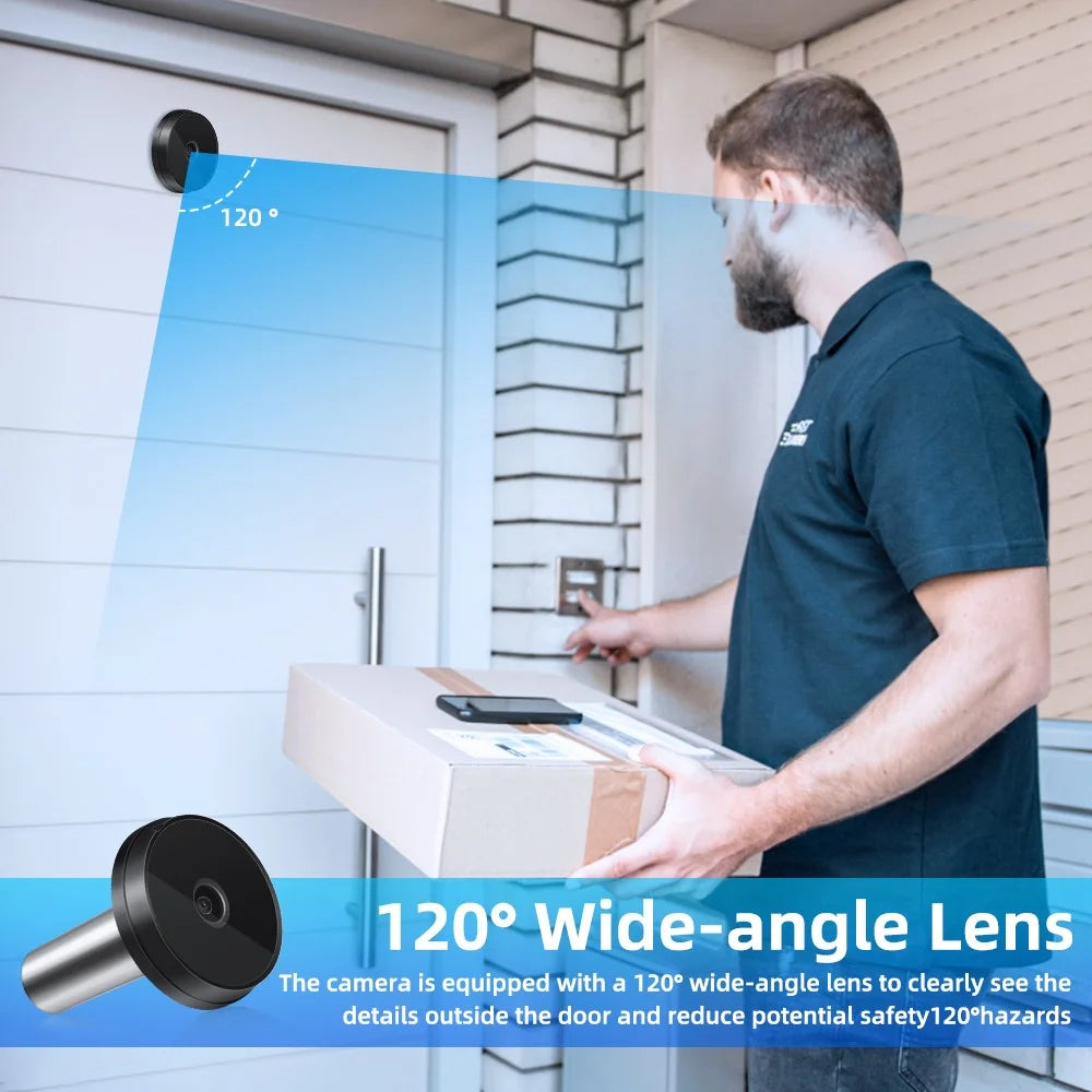 520AD 3.5 inch Screen HD 1MP Camera Electronic Peephole Wide Angle Home Security Door Peephole Viewer - 3