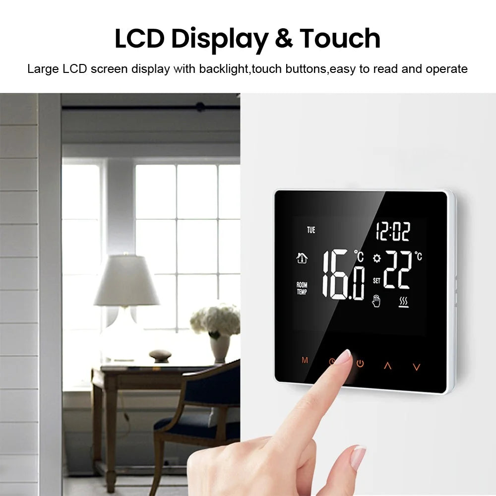 WT81 Smart WiFi Thermostat Tuya 3A Temperature Controller Support Google Home, Alexa - Water Floor Heating - 5