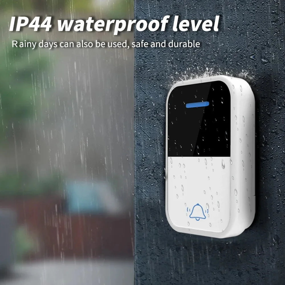 WHM05 Wireless Doorbell Self-Powered Remote Control Pressure Home Doorbell, US Plug - 4