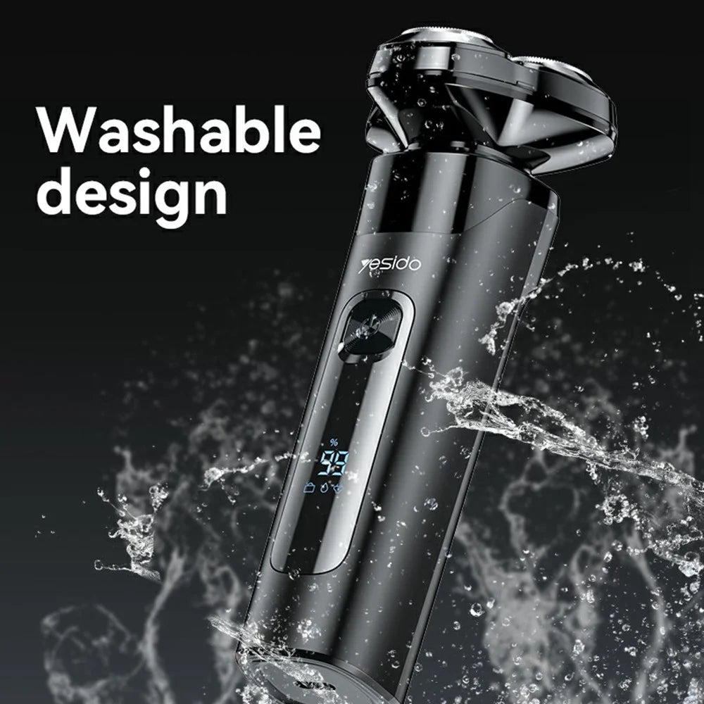 YESIDO MG05 Waterproof Electric Shaver Razor with 3 Floating Cutter Heads - 6