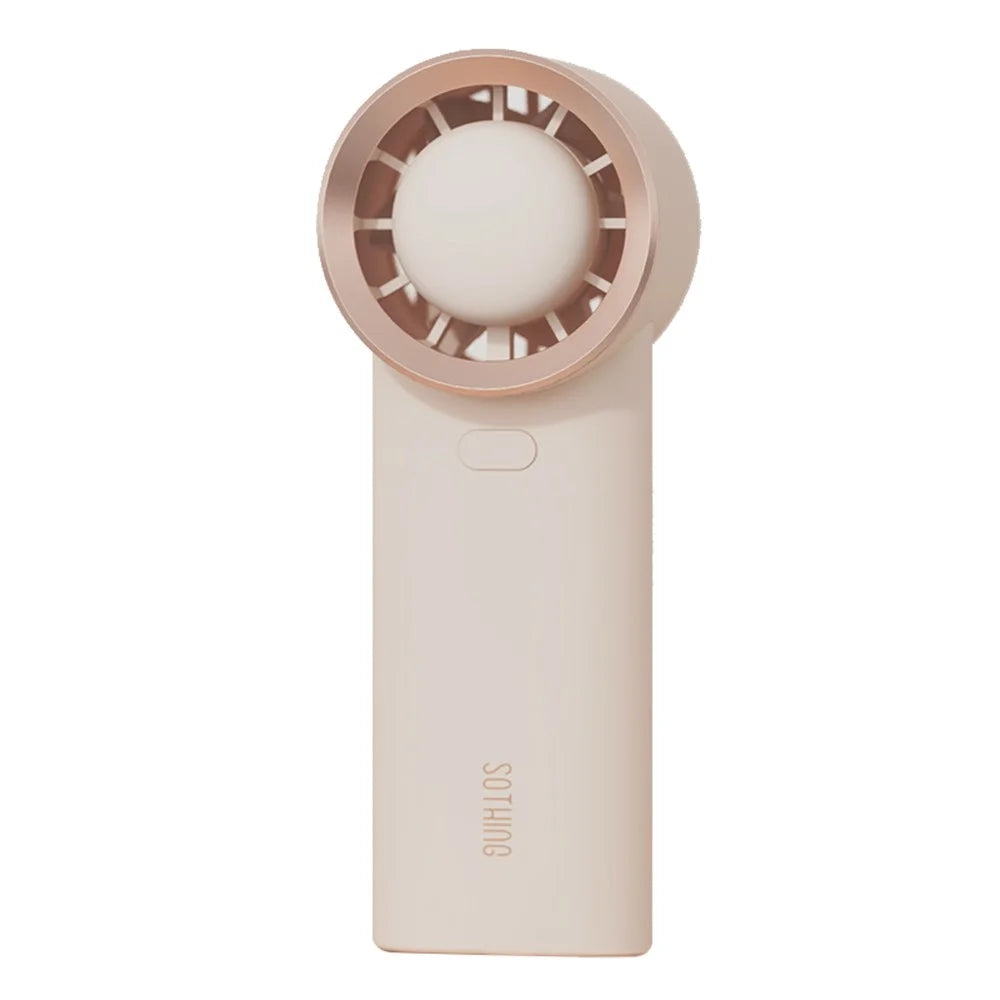 SOTHING 1200mAh Handheld Fan USB Rechargeable 3 Wind Speeds Desktop Summer Cooling Fan - White - 1