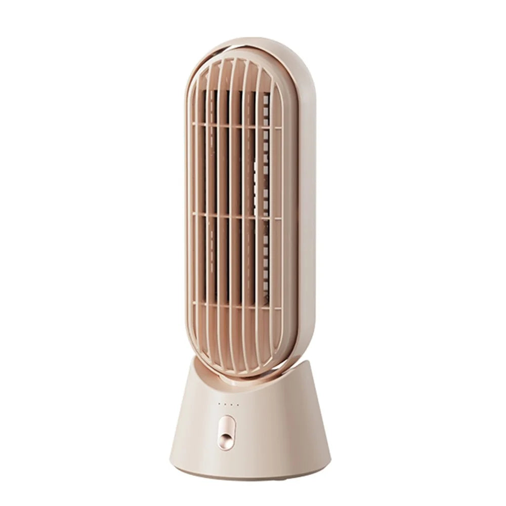 SOTHING Desktop Tower Fan USB Rechargeable 3 Wind Speeds Summer Standing Desk Fan - 1