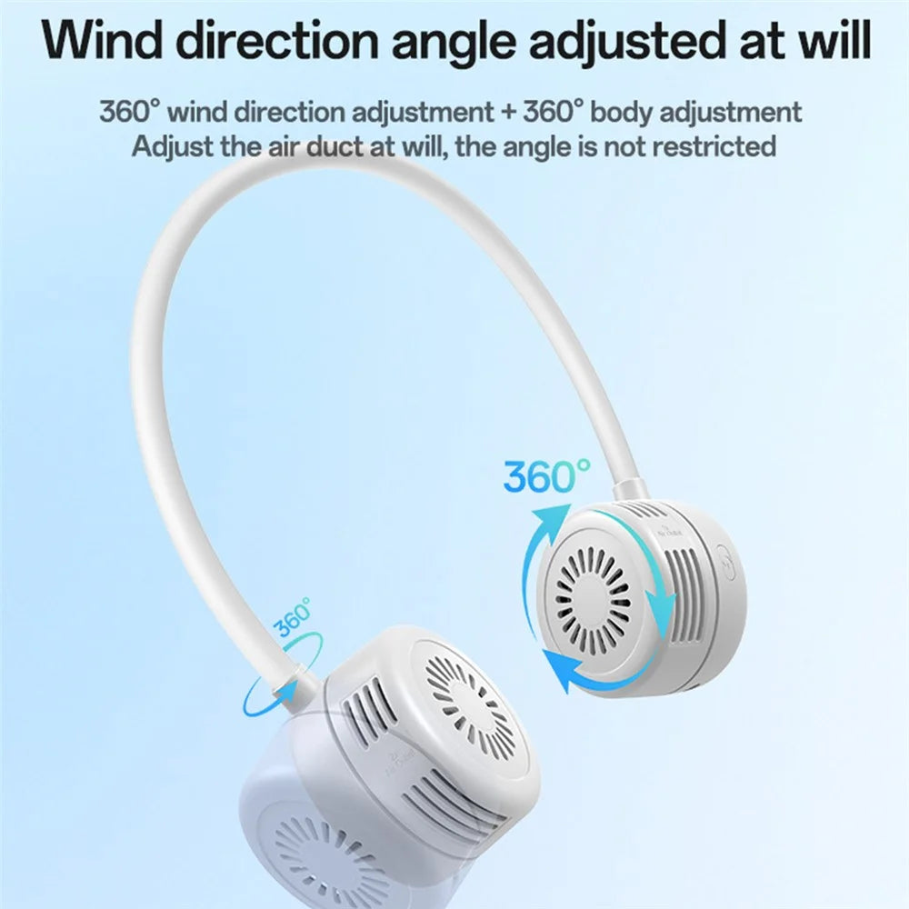 YESIDO YF17 Portable Summer Neck Fan Hands Free 3 Speed Settings Personal Cooling Fan - 7