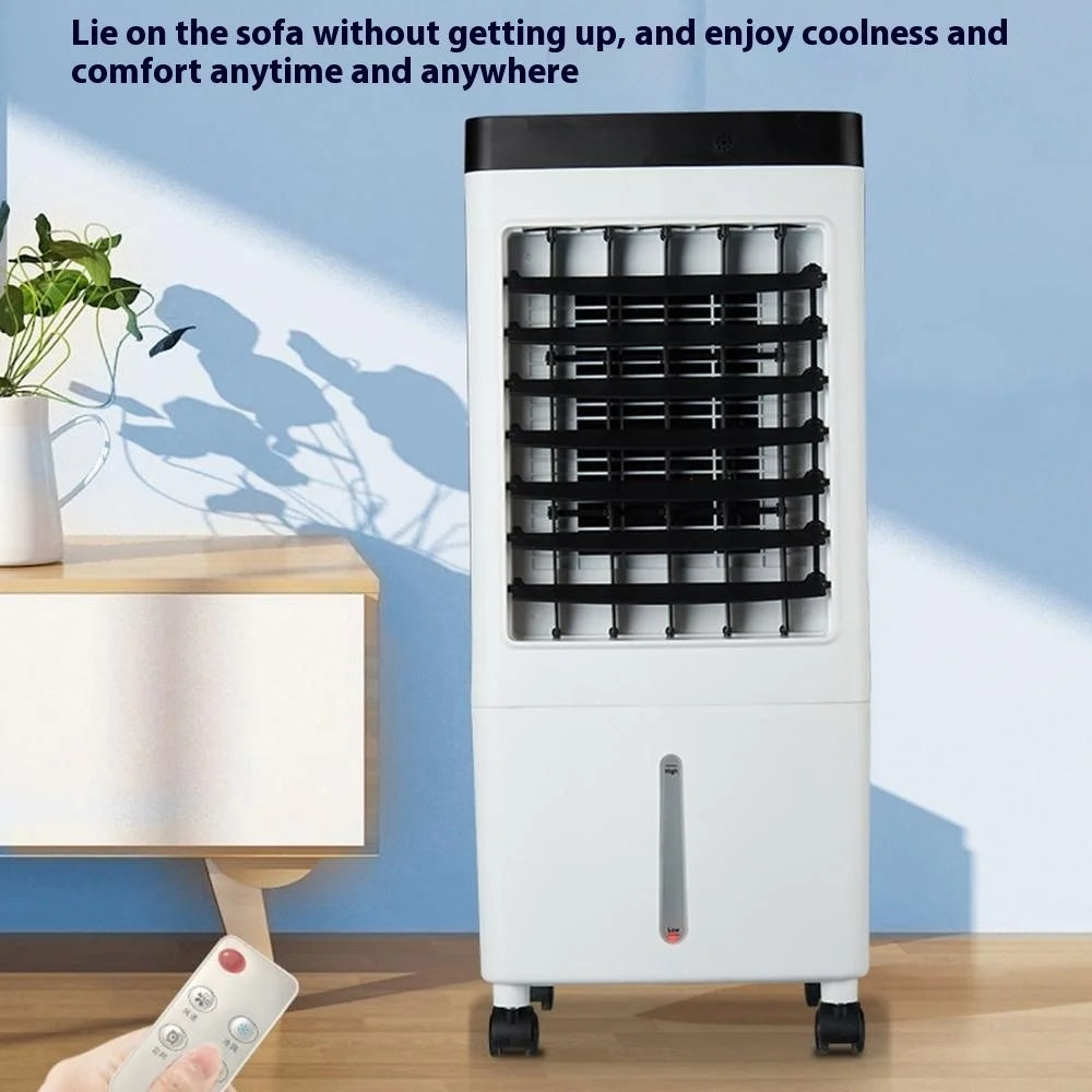 Portable Air Cooler Home Remote Control Evaporative Cooling Tower Fan Humidifier - EU Plug - 2