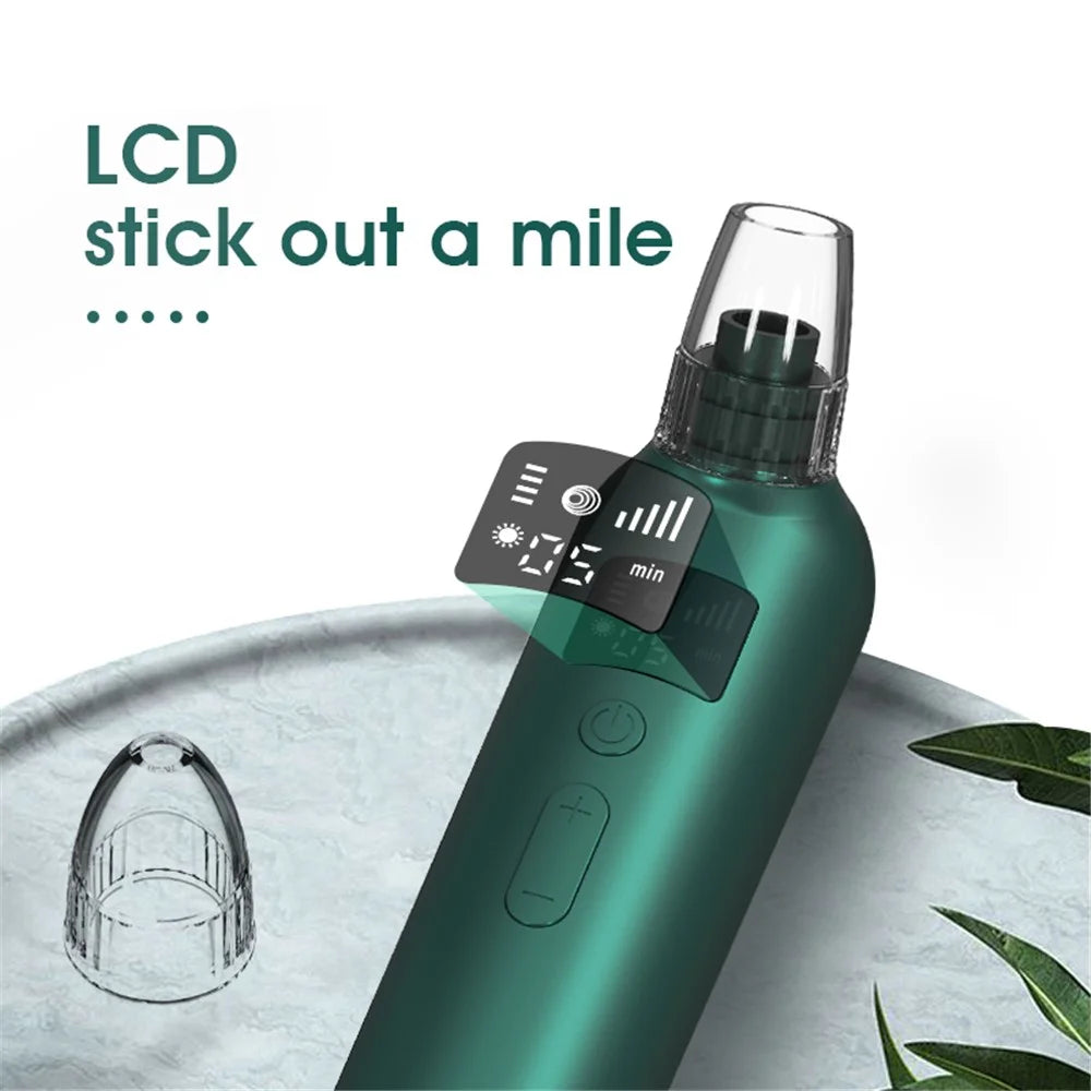 HX-04 Facial Blackhead Remover Electric Acne Vacuum Cleaner Black Spots Pore Cleaning Tool Gift - Green - 7