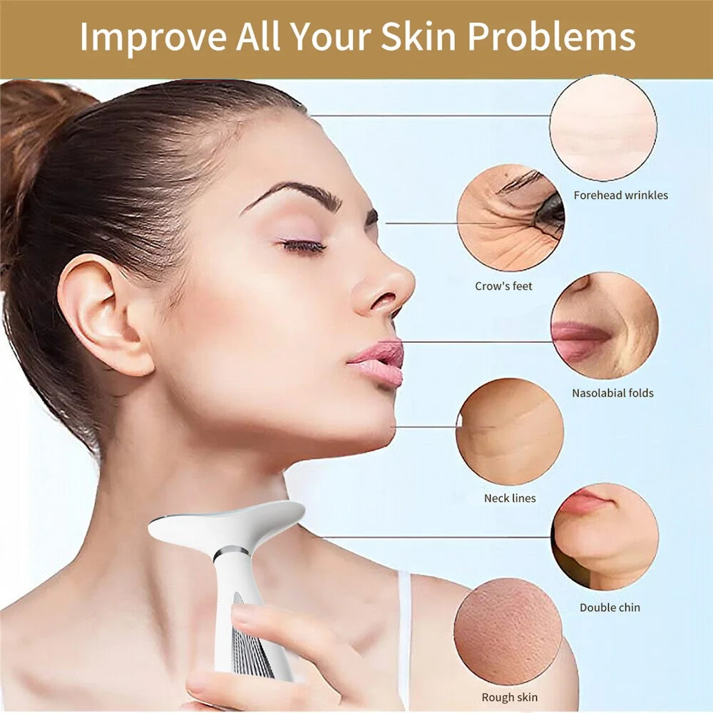 Neck Lifting Wrinkle Reducing Beauty Instrument Handheld Microcurrent Neck Massager - 5