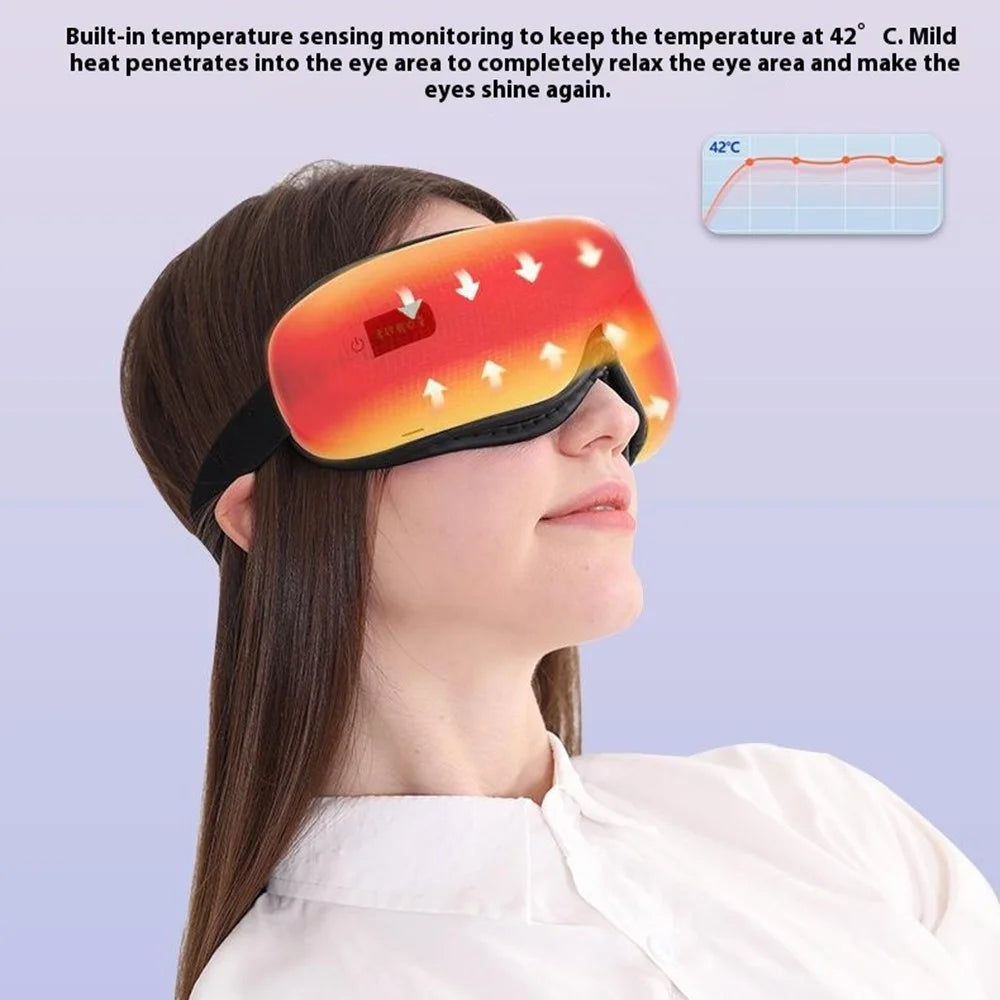 JY-203 Eye Mask Vibration Heating Eye Massager Hot Compress Eye Care Device with Bluetooth-compatible Music - 3