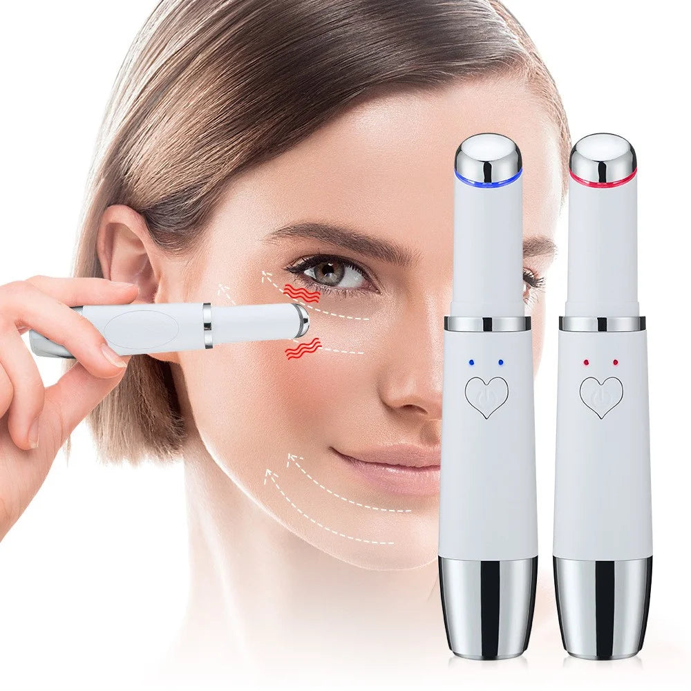 Portable Eye Massager Wand Heated / Vibration Treatment Fine Lines Remover Enhance Product Absorption - 3