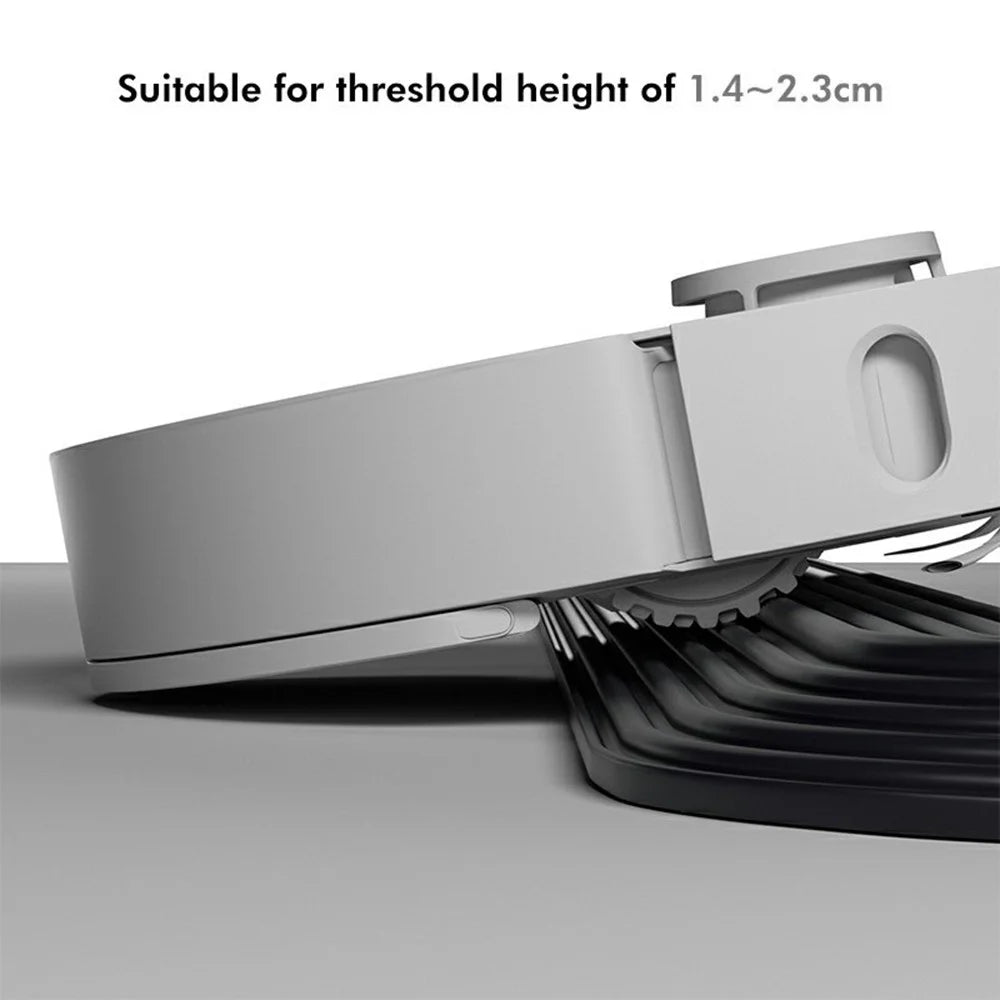 JUNSUNMAY Threshold Ramp Kit for Ecovacs / Irobot / Mijia / Dreame Robot Vacuum Modular Slope Silicone Strips - Black - 3