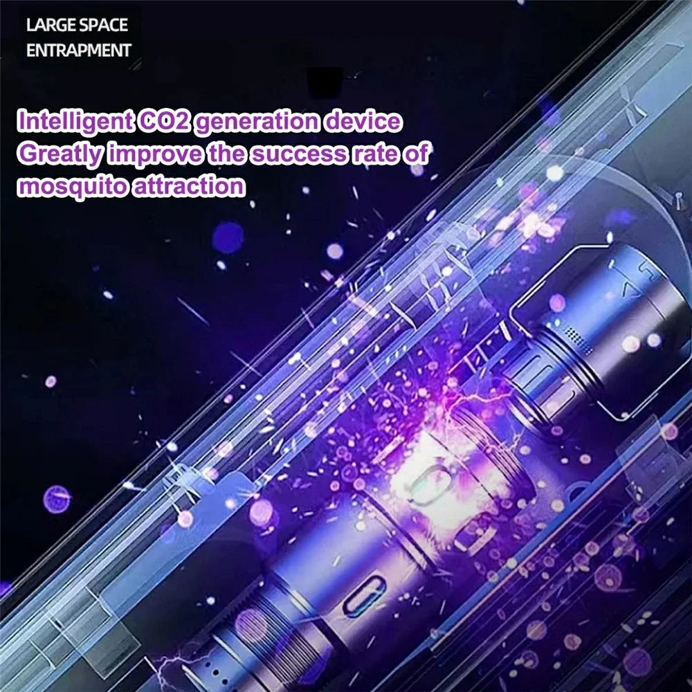 Portable Mosquito Killer Lamp for Indoor Outdoor USB Rechargeable Insect Trap Light - 5