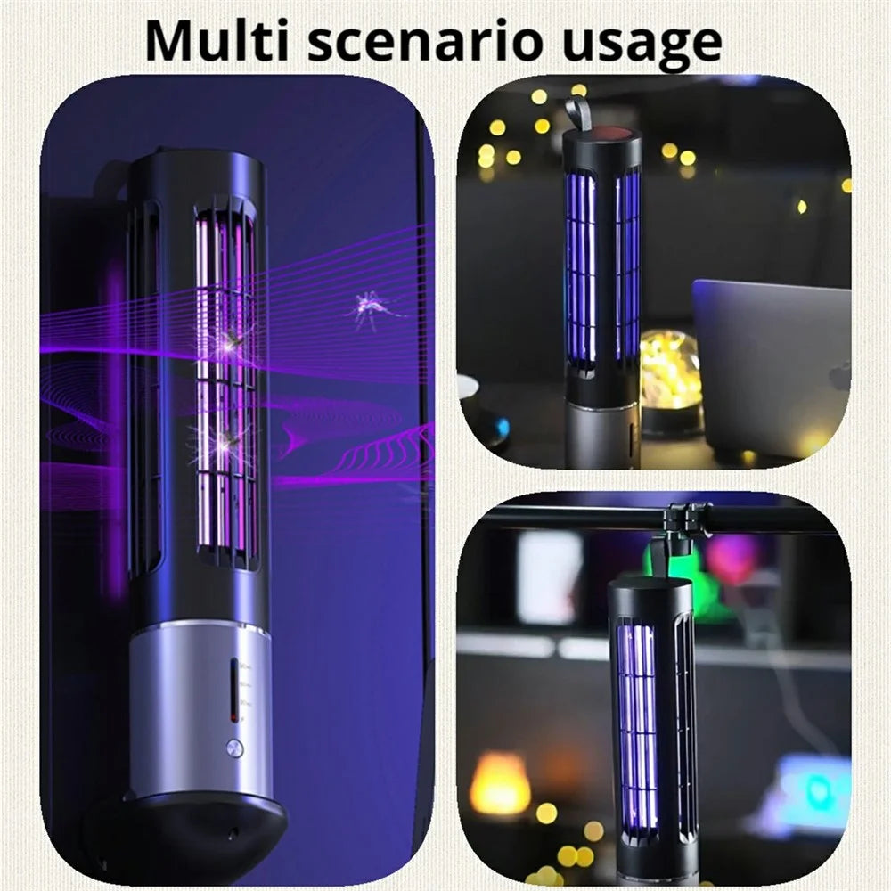Portable Mosquito Killer Lamp for Indoor Outdoor USB Rechargeable Insect Trap Light - 7