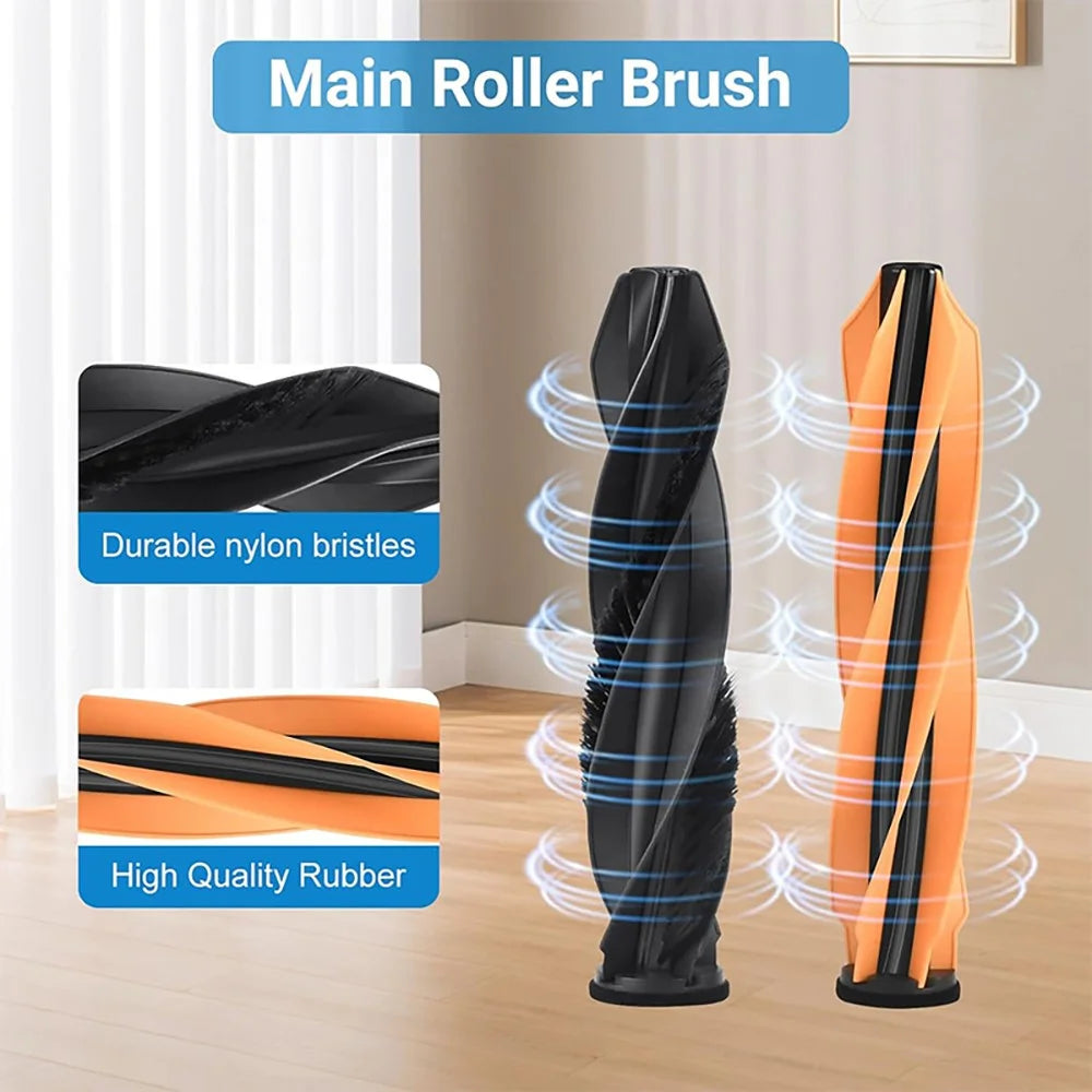 JUNSUNMAY 2Pcs / Set Main Roller Brush for Dreame X50 Ultra / L50 Ultra / L40s Ultra / Mova V50 Ultra Robot Vacuum - 2