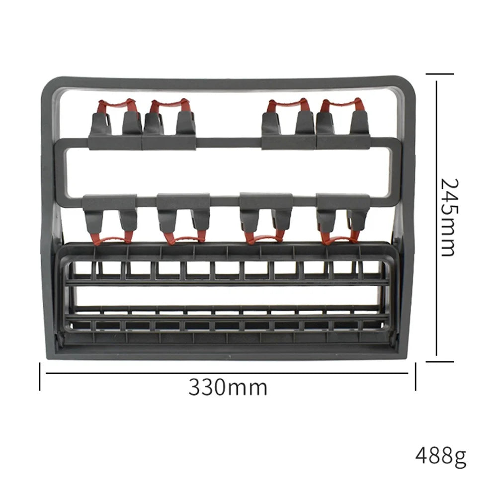 Wine Glass Storage Rack Cup Holder Drain Shelf Kitchen Tabletop Organizer Gadget - 6