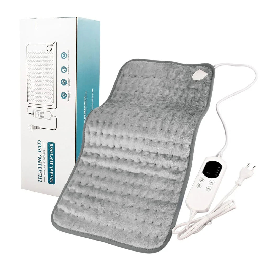 HP3060 30 x 60cm Smart Electric Heating Pad Adjustable Temperature Therapy Blanket Single Person Warming Mat - Grey  /  US Plug - 1