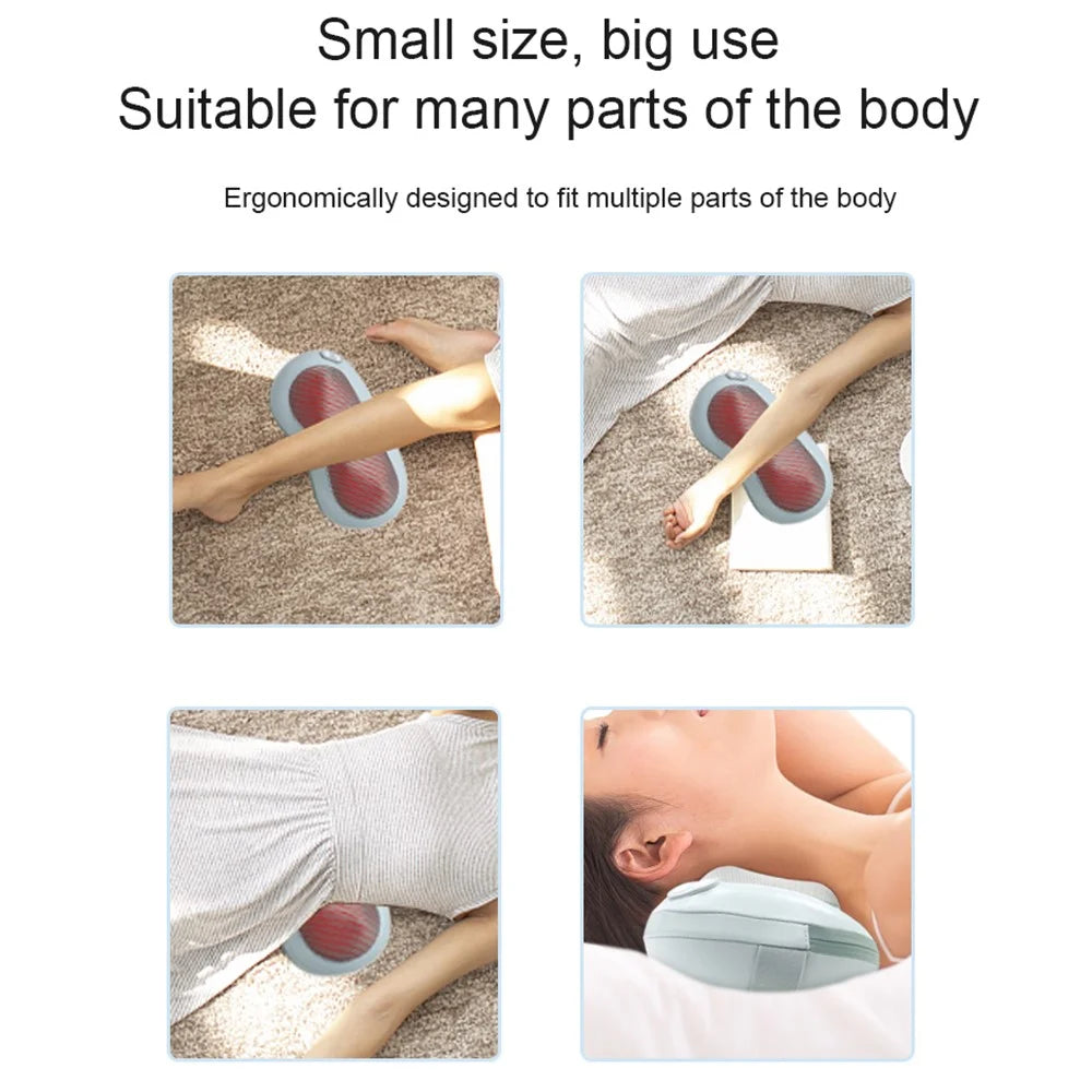 ST-1207 Wireless Back Massager USB Shiatsu Neck Massager with Heat Muscle Pain Relief - 5