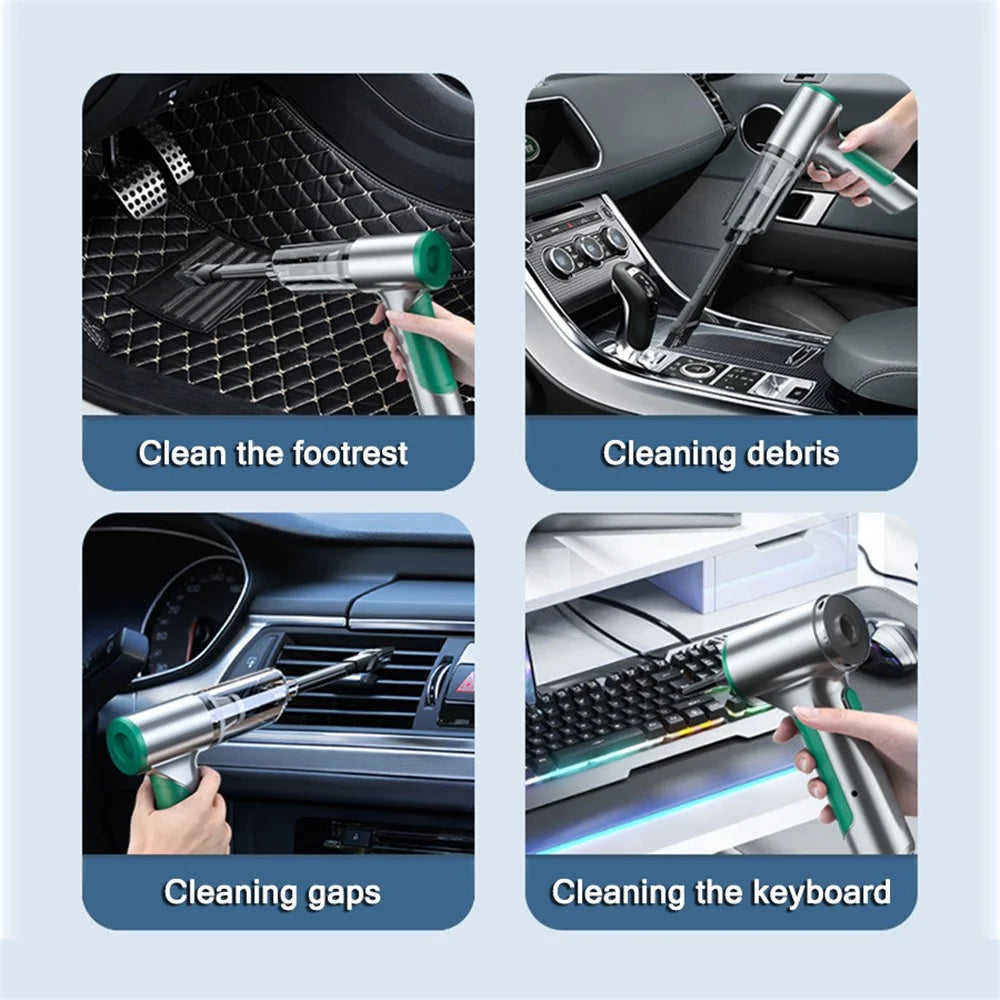 SUITU ST-6673 Wireless Vacuum Cleaner Rechargeable Car Home Cleaning ABS Handheld Vacuum Cleaner - 6