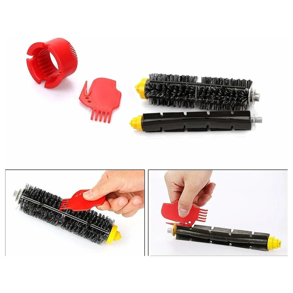 13Pcs Replacement Parts Kit for iRobot Roomba 610 / 620 / 630 / 650 / 660 Main Brush Side Brush Filter and Cleaning Brush Set - 6