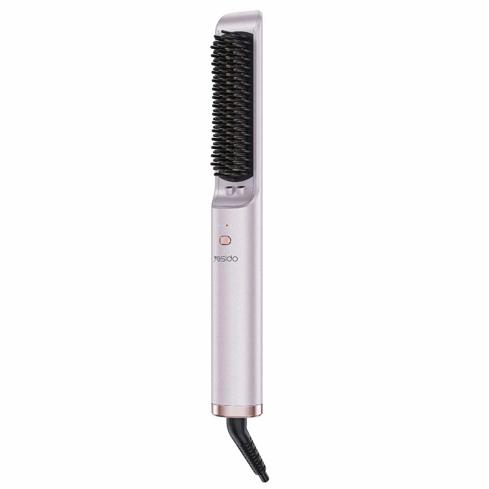 YESIDO MG33 UK Plug Hair Straightener Brush Smart Temperature Control Negative lon Hair Straightening Comb - 1