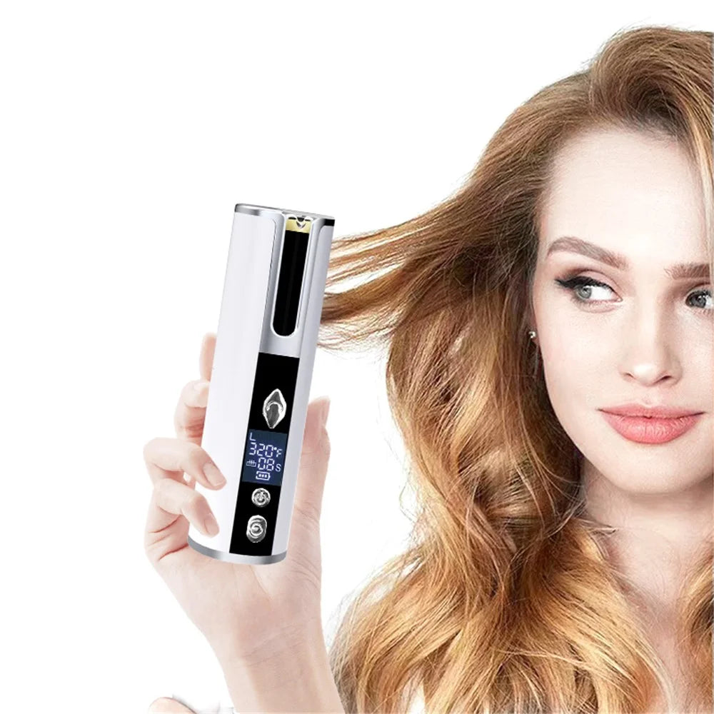 DYM-032 Smart Automatic Curling Iron Hair Comb Wireless Curling Iron Portable Women Styling Comb - 4