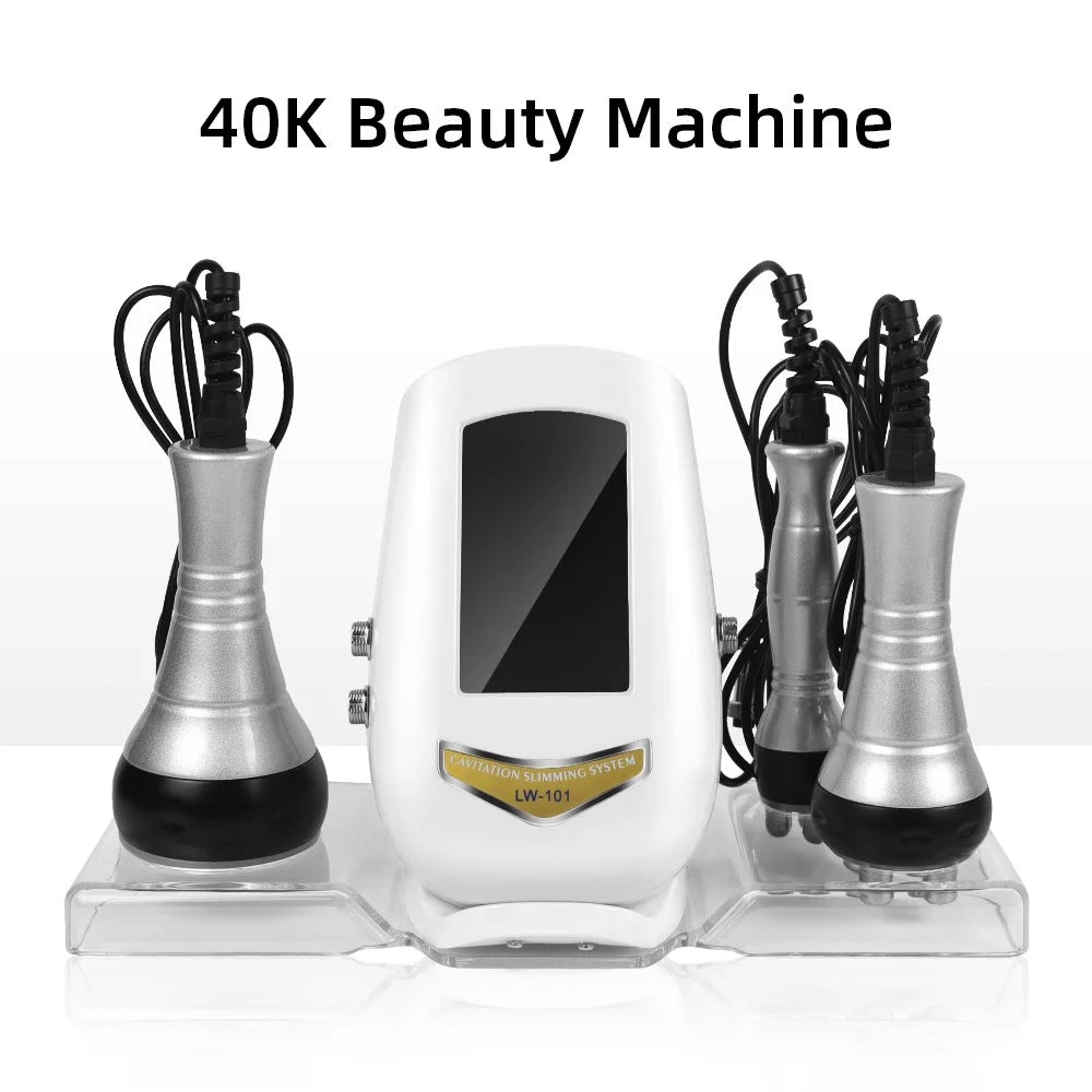 40K Cavitation Ultrasonic Weight Loss Beauty Machine RF Radio Frequency Skin Lifting Device, CE Certified (ST) - EU Plug - 2